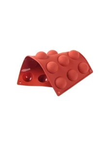 1入組15洞矽膠模具,DIY烘焙模具,適用於的巧克力,蛋糕,果凍,圓頂慕斯