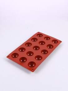 1入組15洞矽膠模具,DIY烘焙模具,適用於的巧克力,蛋糕,果凍,圓頂慕斯