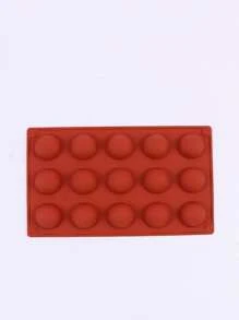 1入組15洞矽膠模具,DIY烘焙模具,適用於的巧克力,蛋糕,果凍,圓頂慕斯