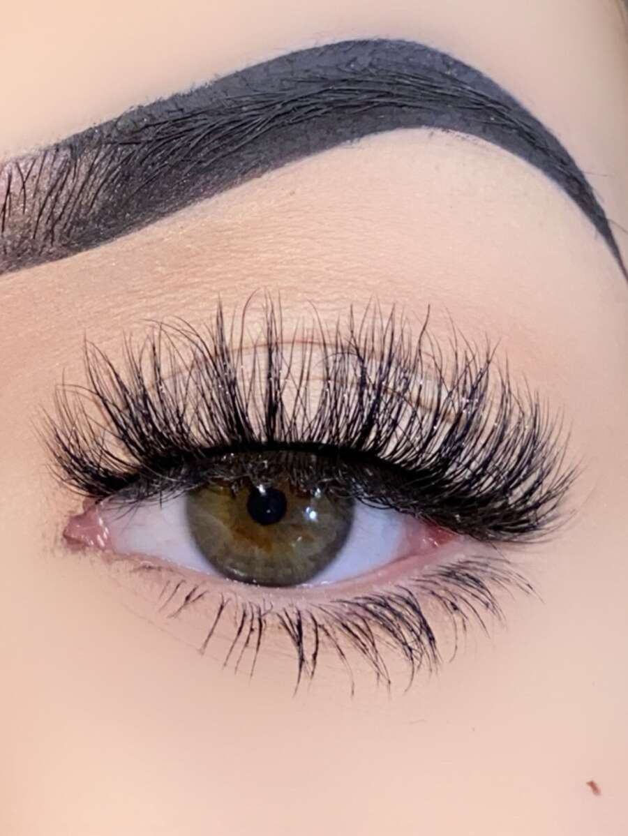 1 Cặp/gói Lông Mi Giả Lông Mi Chồn Kiểu Mắt Mèo Dài 15mm 8D Dải Lông Mi Giả Foxy Eye Lifting Look Mở Rộng Dải Lông Mi Đầy Đủ Để Kéo Dài Và Làm Dày Góc Ngoài Mắt Của Bạn Để Trang Điểm Làm Đẹp - màu đen - Xem 1