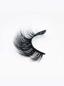 1 Cặp/gói Lông Mi Giả Lông Mi Chồn Kiểu Mắt Mèo Dài 15mm 8D Dải Lông Mi Giả Foxy Eye Lifting Look Mở Rộng Dải Lông Mi Đầy Đủ Để Kéo Dài Và Làm Dày Góc Ngoài Mắt Của Bạn Để Trang Điểm Làm Đẹp - màu đen - Xem 3