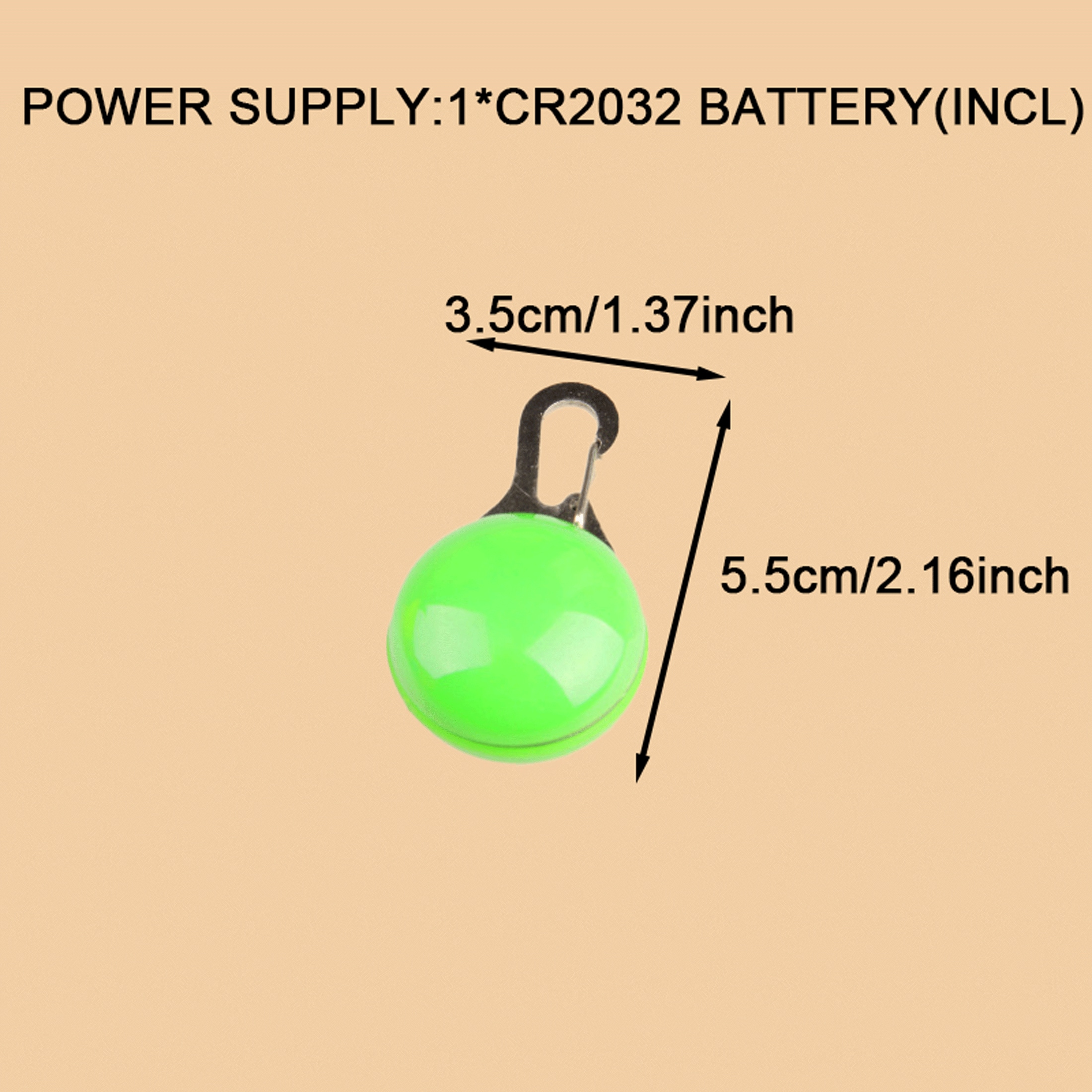 1pc LED Glitter Puppy Collar GlowintheDark Dog Walking Lights