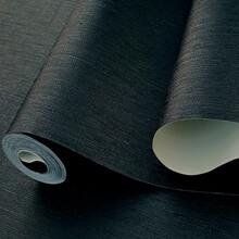 1卷防汙PVC牆紙,現代簡約風格在素色和可定制長度,適用於室內裝飾的牆修復,家庭,辦公室,酒店