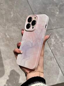 Apple Marble Pattern Phone Case - Multicolor - View 2