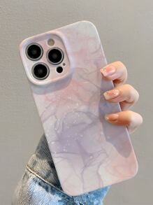 Apple Marble Pattern Phone Case - Multicolor - View 1