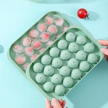 Refrigerator Ice Cube Tray/ice Ball Mold, Mini Round Ice Cube Mold With Lid - Green - View 1