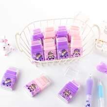 2pcs Berry Cake Shaped Cartoon Roller Erasers For Students' Stationery - Multicolor - View 5