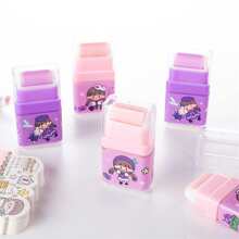 2pcs Berry Cake Shaped Cartoon Roller Erasers For Students' Stationery - Multicolor - View 7