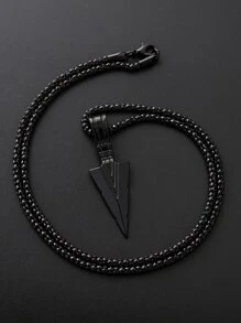 1pc Minimalist Zinc Alloy Triangle Shape Men's Necklace