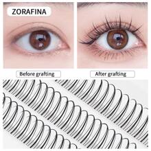 Type A Grafted False Eyelashes, Segmented Natural Cluster Lashes, 10-15mm Length, Suitable For Beginners, 3 Pairs Per Box