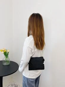 大容量,防水,輕便,經典,休閒,可愛時尚休閒學生後背包適合女孩帶隨機吊墜,大容量混合性雙後背包5入組/套帶筆盒書包套裝適用於青少年女孩女士大學學生完美適用於學校,小學,中間學校,中學,大學,返校 - 黑與白 - 查看 4