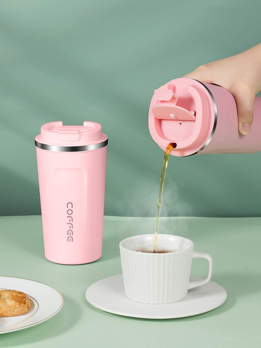 1 件 18/8 不锈钢咖啡杯，便携式保温杯，500 毫升