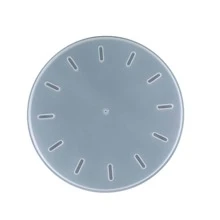 DIY 水晶胶树脂模具大号圆形时钟托盘装饰珠宝硅胶模具 - 白色 - 查看 6