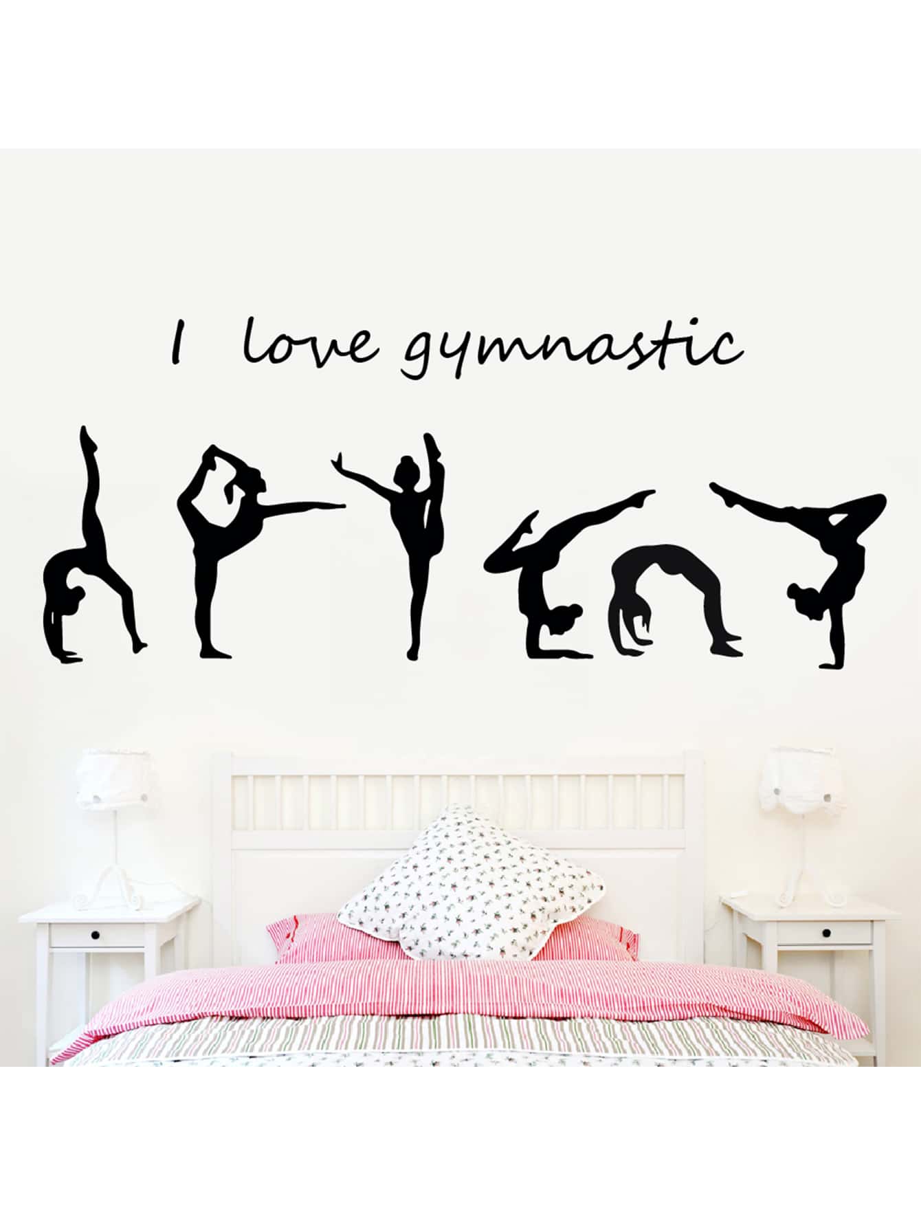 Self-Adhesive Yoga Gymnastics Wall Sticker For Bedroom And Workout Room Decor