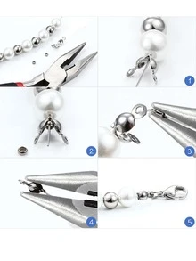 合金龍蝦扣跳環連接器適用於手環,項鍊&珠寶製作DIY - 金黃色 - 查看 3