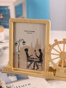 molino de noria diseño Marco para imagen estante , con dibujos animados escritorio Bote para lápices Decoración , foto para Niños - Multicolor - Ver 4
