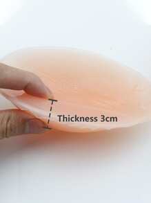 Women's Silicone Invisible Push Up Adhesive Bra - Khaki - View 5