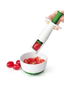 1pc Creative Fruit Slicer For Grapes And Tomatoes, Kitchen Gadget (Random Color) - Multicolor - View 1
