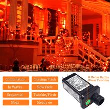 JMEXSUSS 66ft 200 LED Christmas Lights Indoor Outdoor, Warm White Christmas Lights Green Wire, 8 Modes Twinkle String Lights Plug In For Outside Tree Bedroom Wedding Party Christmas Home Decorations - trái cam - Xem 6