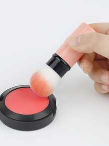 RANCAI Mini Có thể thu vào Kịch ca múa Bàn chải trang điểm Bột Đỏ mặt Cọ phấn phủ Nhỏ bé Du lịch Bàn chải trang điểm Với Che phủ Công cụ trang điểm Đối với Phấn phủ dạng bột Kem Hoặc Chất lỏng Mỹ phẩm - Hồng - Xem 7