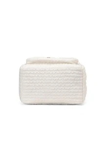 1 件多功能孕妇尿布包，轻便，便携，肩背/手提/斜挎，大容量，刺绣，隔热