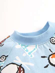 嬰童（男）套裝 - 藍色 - 查看 5