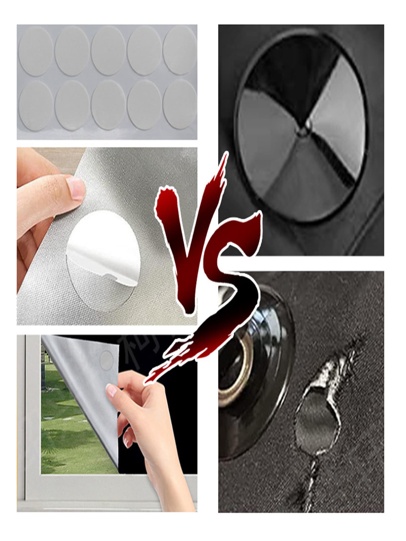1pc Self-adhesive Portable Blackout Sunshade Window Curtain With Customizable Size