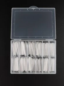 A盒的120全封面甲片（用於美甲）拱形延伸指甲模具 - 無色 - 查看 2