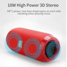 1入組紅色便攜式戶外無綫音箱 - 紅色 - 查看 2