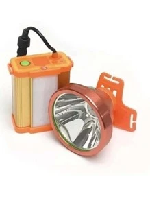 La Bestia Grande Led Rechargeable Mining Lamp - Orange - View 3