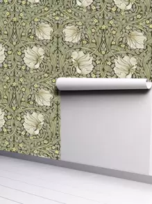 17.7 英寸 * 6.5/9.8 英尺藤蔓植物剥离粘贴壁纸，防水，可移除墙贴，家居装饰壁画，墙壁艺术，墙壁装饰，翻新贴纸剥离墙板，墙纸，壁纸，春季装饰物品让您的家焕然一新，拉玛装饰贴纸 - 彩色 - 查看 8