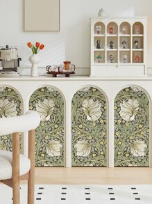 17.7 英寸 * 6.5/9.8 英尺藤蔓植物剥离粘贴壁纸，防水，可移除墙贴，家居装饰壁画，墙壁艺术，墙壁装饰，翻新贴纸剥离墙板，墙纸，壁纸，春季装饰物品让您的家焕然一新，拉玛装饰贴纸 - 彩色 - 查看 11