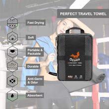 Ultrafine Fiber Towel Suitable For Travel, Sports, Beach Towel, Quick Dry, Super Absorbent, Super Compact, Suitable For Camping, Hiking, Gym, Beach, Swimming, Yoga - Grey - View 3