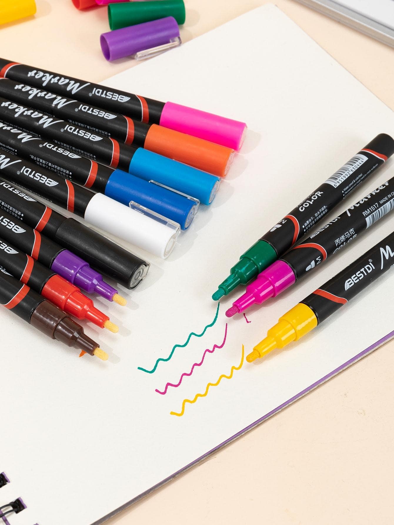 12 Couleurs À Base D