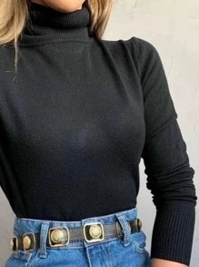 Women Sweaters - Black - View 2