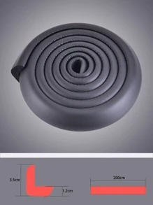 边缘保护条，多功能儿童安全桌角防护加厚防撞边缘保护器带胶，适用于桌子锋利边缘婴儿淋浴家庭装饰礼物 - 黑色 - 查看 3