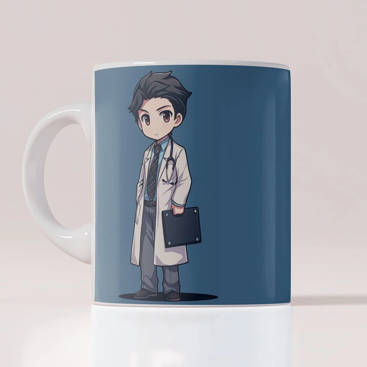 Taza profesión médico / doctor estilo anime chibi, tierna linda - Multicolor - Ver 1