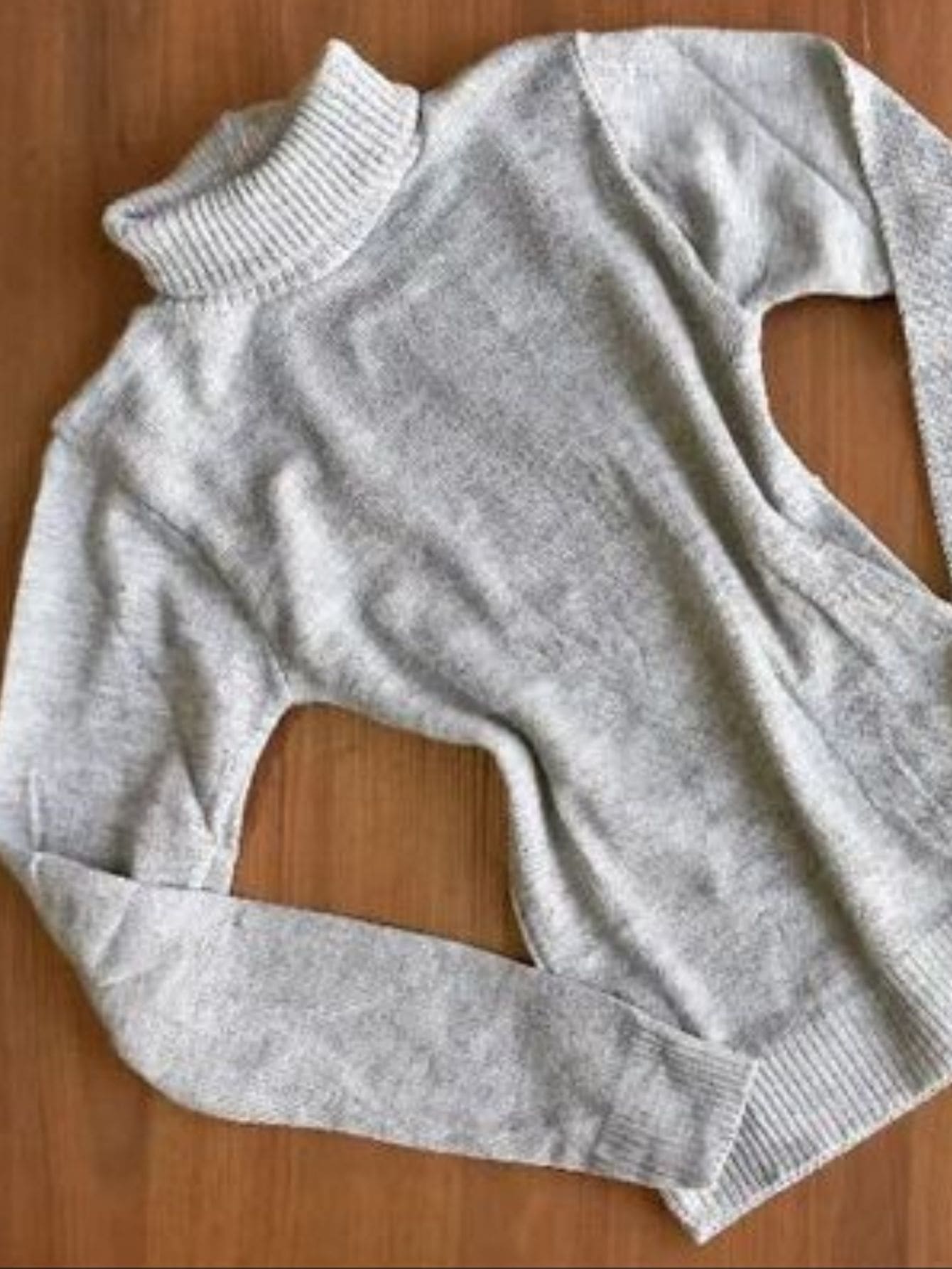 Women Sweaters - 灰色 - 查看 1