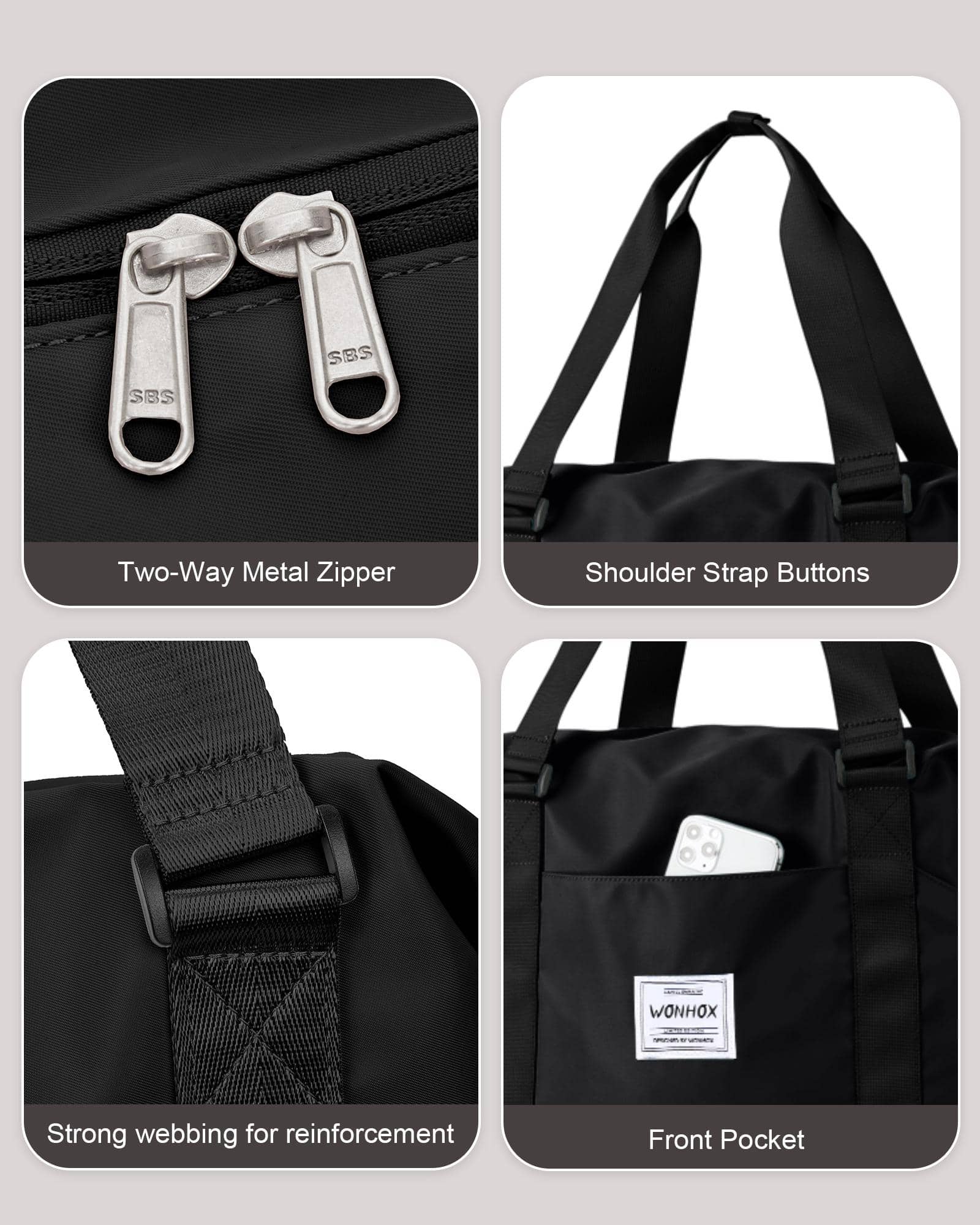 Travel Duffle Bag Small Gym Tote Bag For Women, Weekender Bag CarryOn