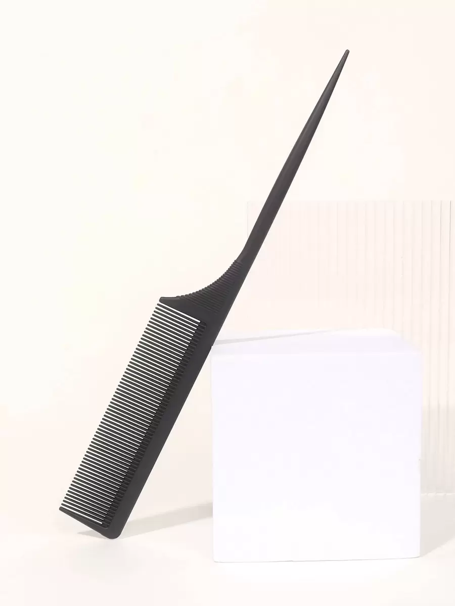 1把尖尾梳，塑料尖尾梳，分缝梳。尖尾梳，蓬松造型梳，细长手柄，男女通用，适合沙龙和家庭使用，黑色，返校季必备，旅行度假必备，女士美发配件，梳子，发刷，边缘梳，梳发，梳子，解结梳，球形梳，迷你发刷，发刷套装，木梳，发刷，梳子，梳子，后梳，发刷，边缘梳，梳发，发刷套装，梳子，迷你发刷，解结梳，发刷，美发产品，美发工具，美发用品，护发，卷发梳，理发师，理发配件，美发设备，旅行必备，发型，美发，发刷，后梳，造型梳，卷发梳，边缘梳，梳发，梳发，发刷套装，梳子，卷发梳，解结梳子、女士发梳、头发、旅行、美发产品、美发工具、美发用品、理发师、理发配件、理发店、美发设备 - 黑色 - 查看 1