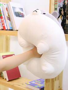 1入組30CMKawaii狗狗毛絨玩具枕頭填充的柔軟的動物枕頭迷人的狗狗沙發軟墊適合女孩寶寶生日禮物 - 灰色 - 查看 4