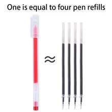 10 piezas Pluma de gel simple - Rojo - Ver 4