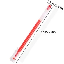 10 piezas Pluma de gel simple - Rojo - Ver 2