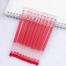 10 piezas Pluma de gel simple - Rojo - Ver 5