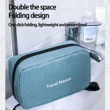 Neceser de viaje , negocio Kit de viaje , impermeable con con compartimentos , verde 1 pieza - Verde - Ver 6