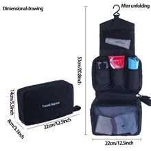 Neceser de viaje , negocio Kit de viaje , impermeable con con compartimentos , verde 1 pieza - Verde - Ver 7