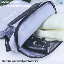 Neceser de viaje , negocio Kit de viaje , impermeable con con compartimentos , verde 1 pieza - Verde - Ver 5