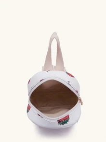 dulce con estampado de fresa alumno Mochila , de moda & ligero Mochila - Blanco - Ver 5