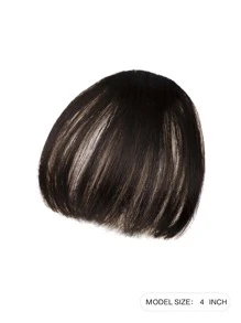 劉海髮夾修身劉海女性假髮夾空氣劉海接髮(黑色棕色的)