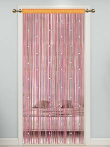 LaSyL 門口串珠窗簾，彩色水晶珠屏風家居隱私裝飾，適合客廳隔斷衣櫃門走廊入口 - 七彩色 - 查看 1